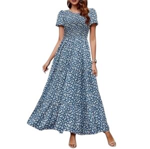 AUSELILY Summer floral maxidresses